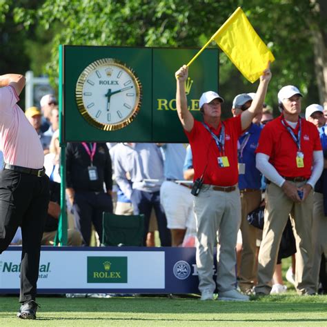 rolex golf set|Rolex clock at golf courses.